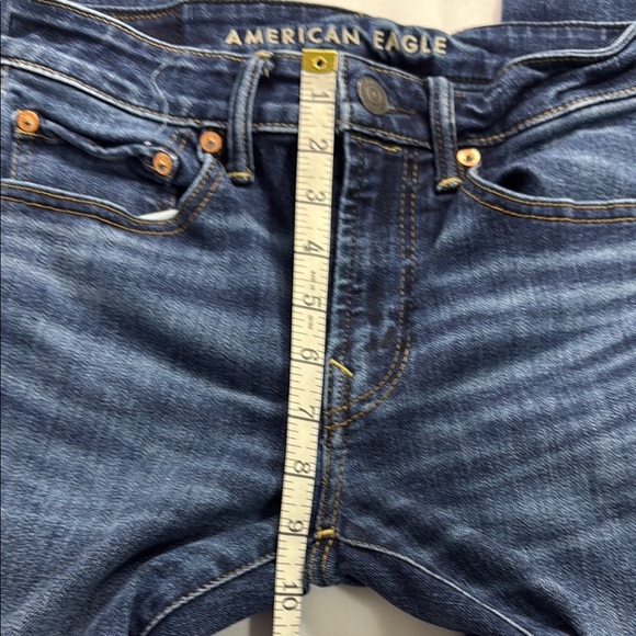 American Eagle Outfitters Blue Straight-Leg Jeans Timeless Design - Picture 8 of 8